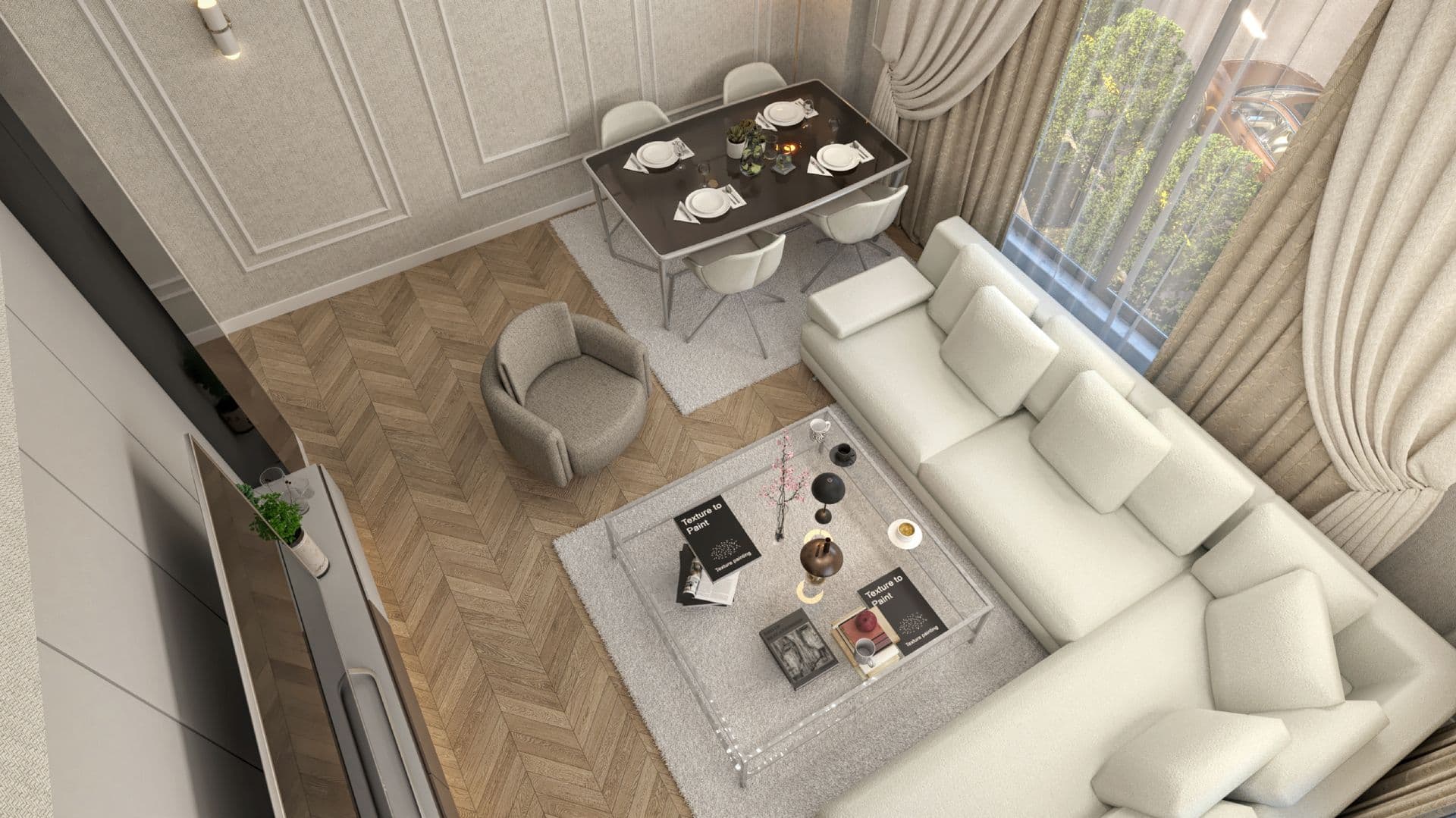 Mira Konutları Salon - 3